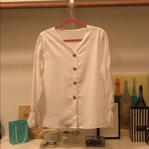 Brand new white shein top